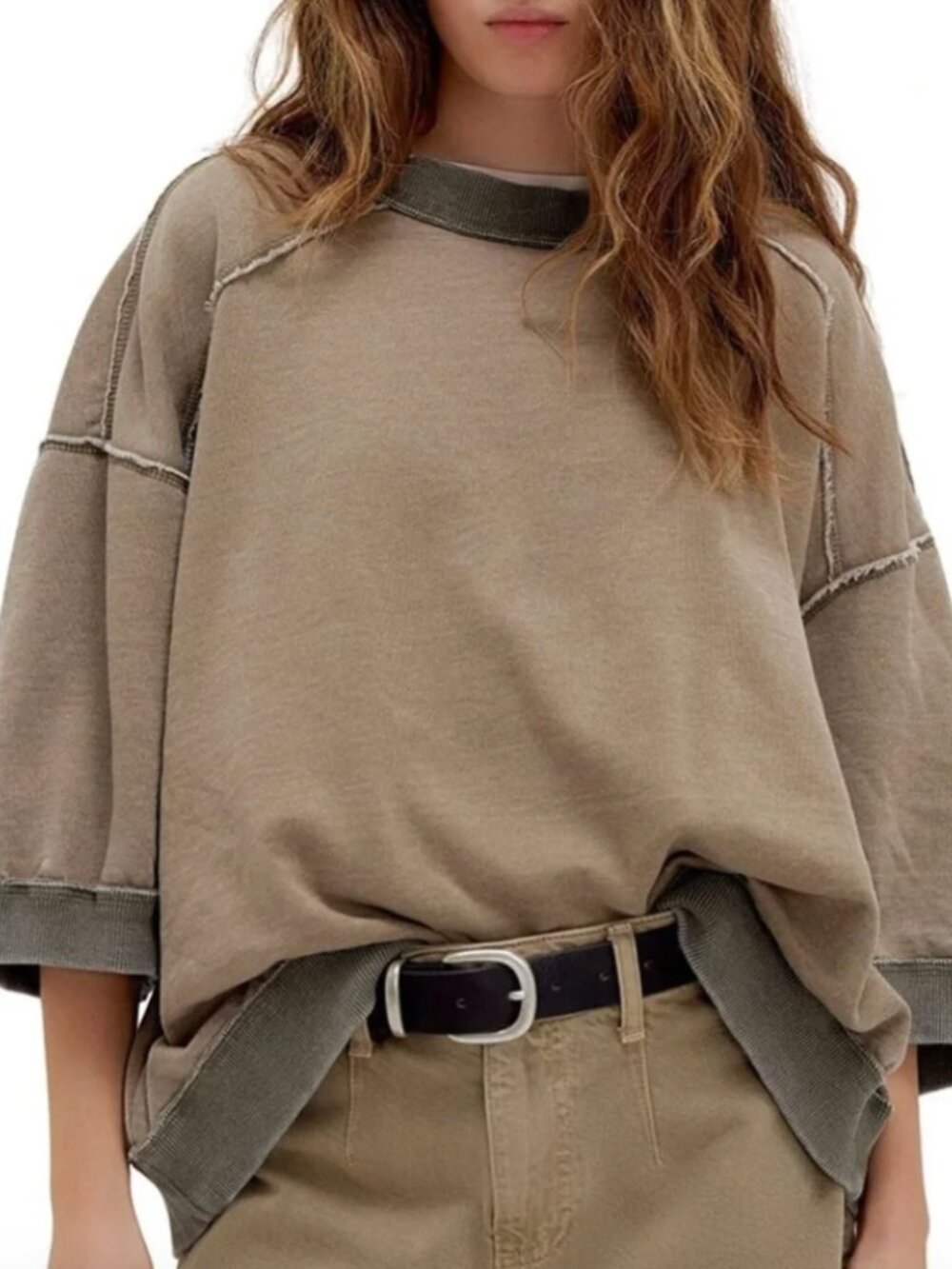 Like New Sz M Free People Everything Pullover in Caiman